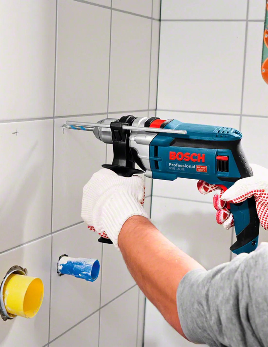 Perceuse à Percussion BOSCH GSB 16 RE (750 W)